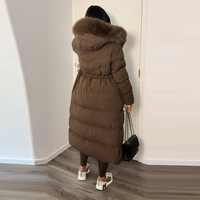 The Belted Fur Hood Parka
