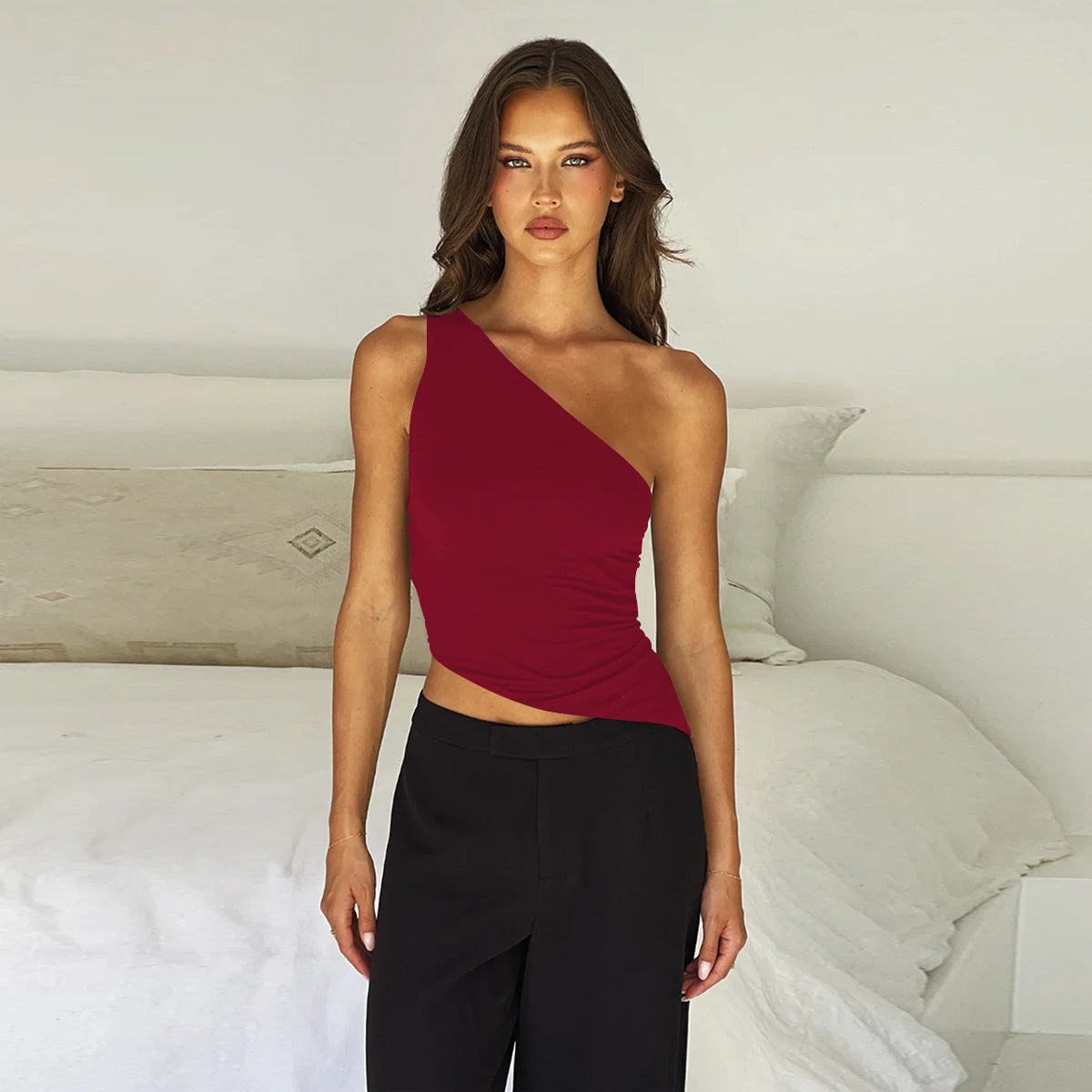 The Asymmetric Backless Top