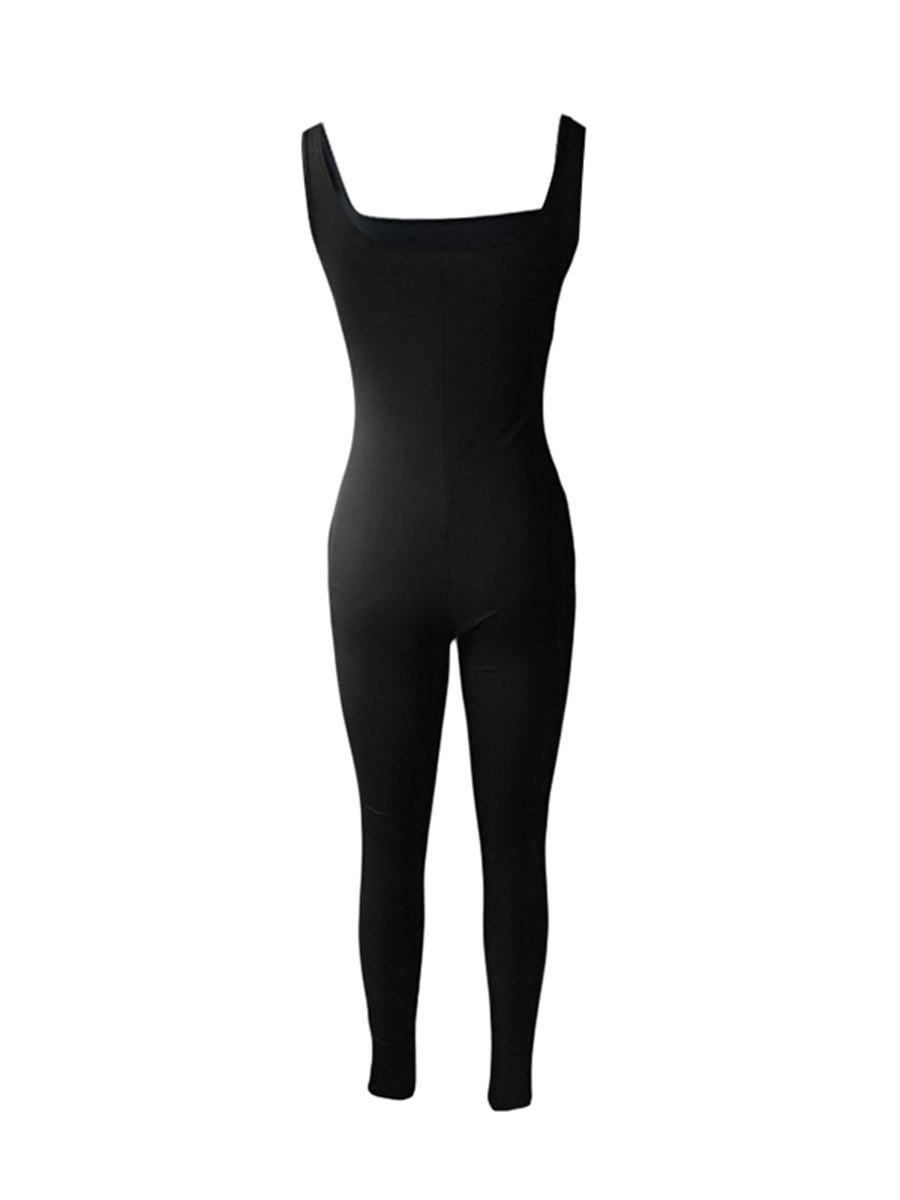 The U-Neck Sleeveless Bodycon Romper