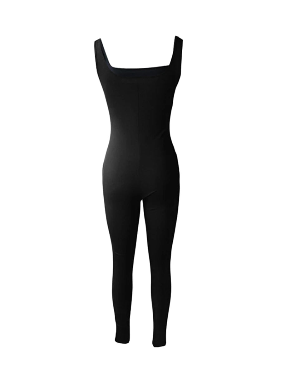 The U-Neck Sleeveless Bodycon Romper