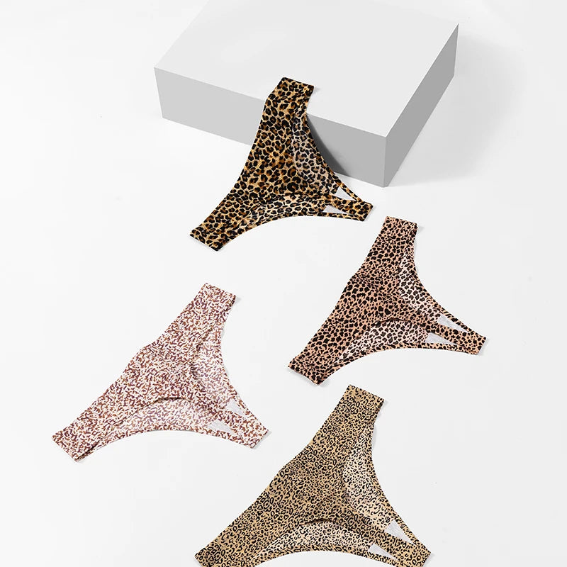 The 3-Pack Leopard Seamless G-String Set