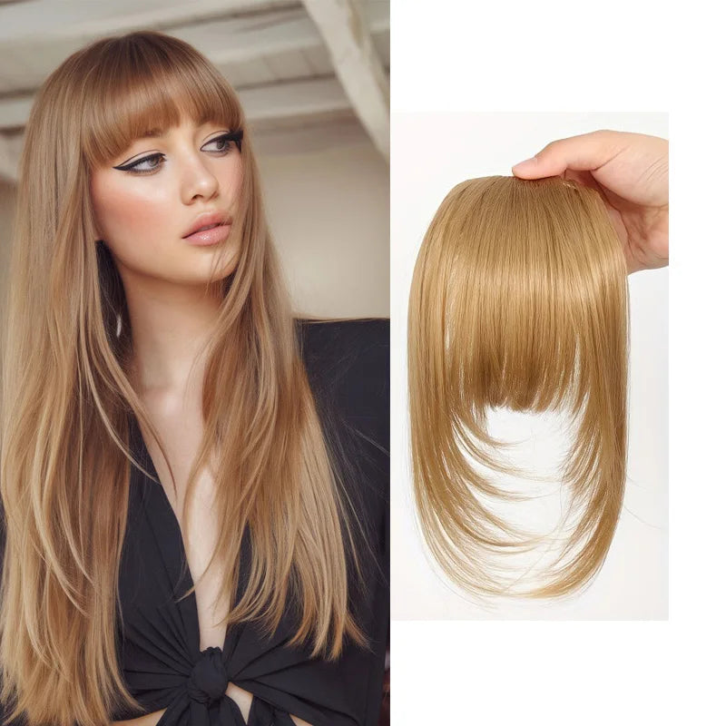 The Wispy Fringe Clip-In Bangs with Sideburns