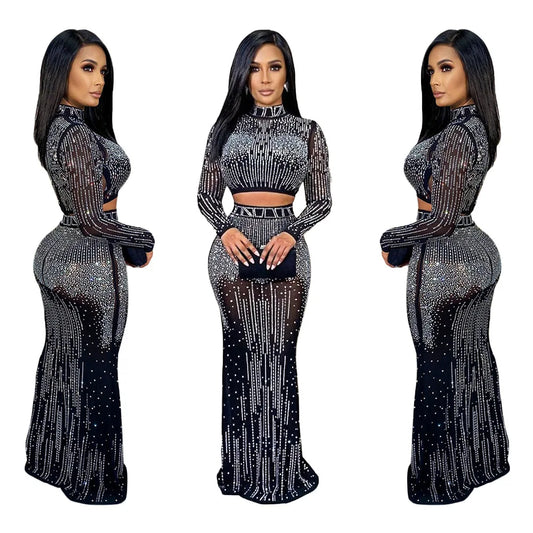 The Rhinestone Chain Party Dress