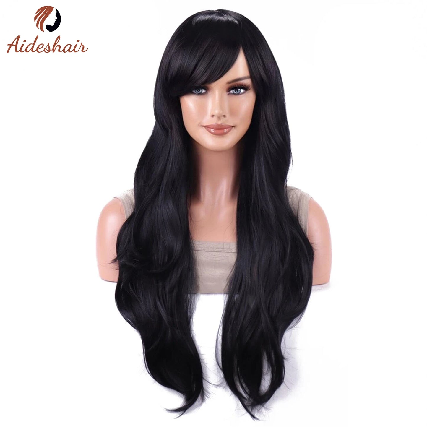 The 70CM Long Wavy Curly Heat-Resistant Wig