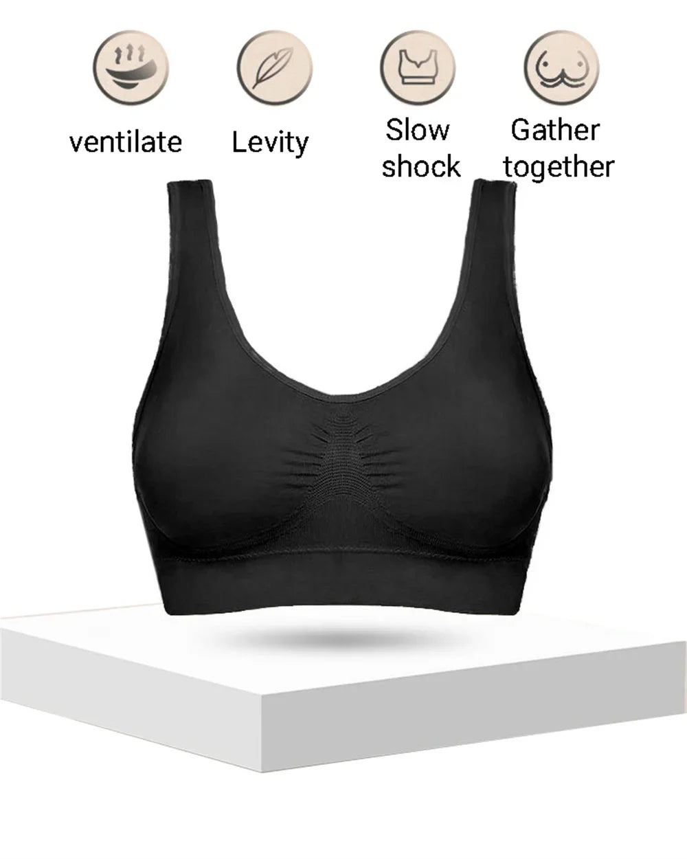 The Striped Seamless Sports Crop Bra