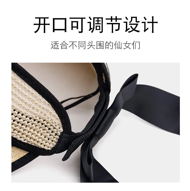 The Adjustable Ribbon Open-Top Straw Hat