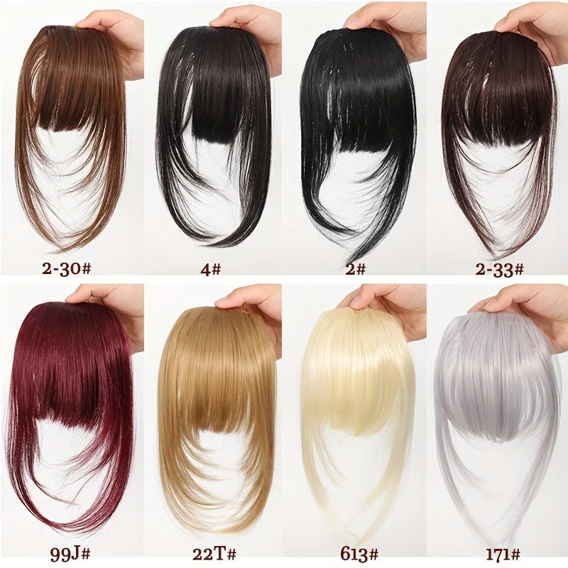 The Wispy Fringe Clip-In Bangs with Sideburns