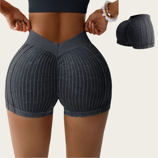 The Ribbed V-Back Yoga Short