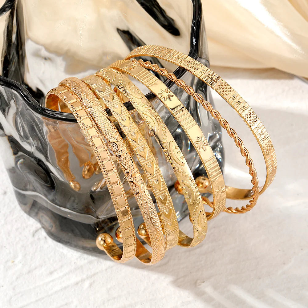 The 7-Piece Goth Bangle Set