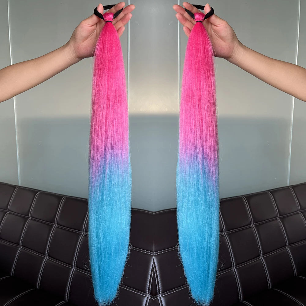 The 2-Pack Colorful Braiding Ponytail Set