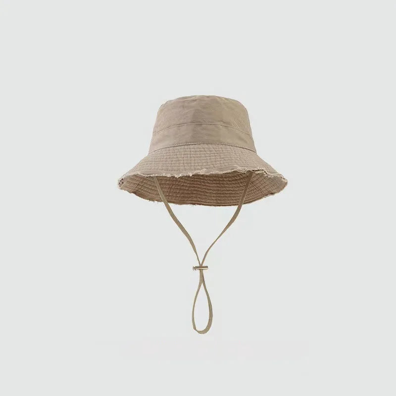 The Tassel Brim Foldable Bucket Hat