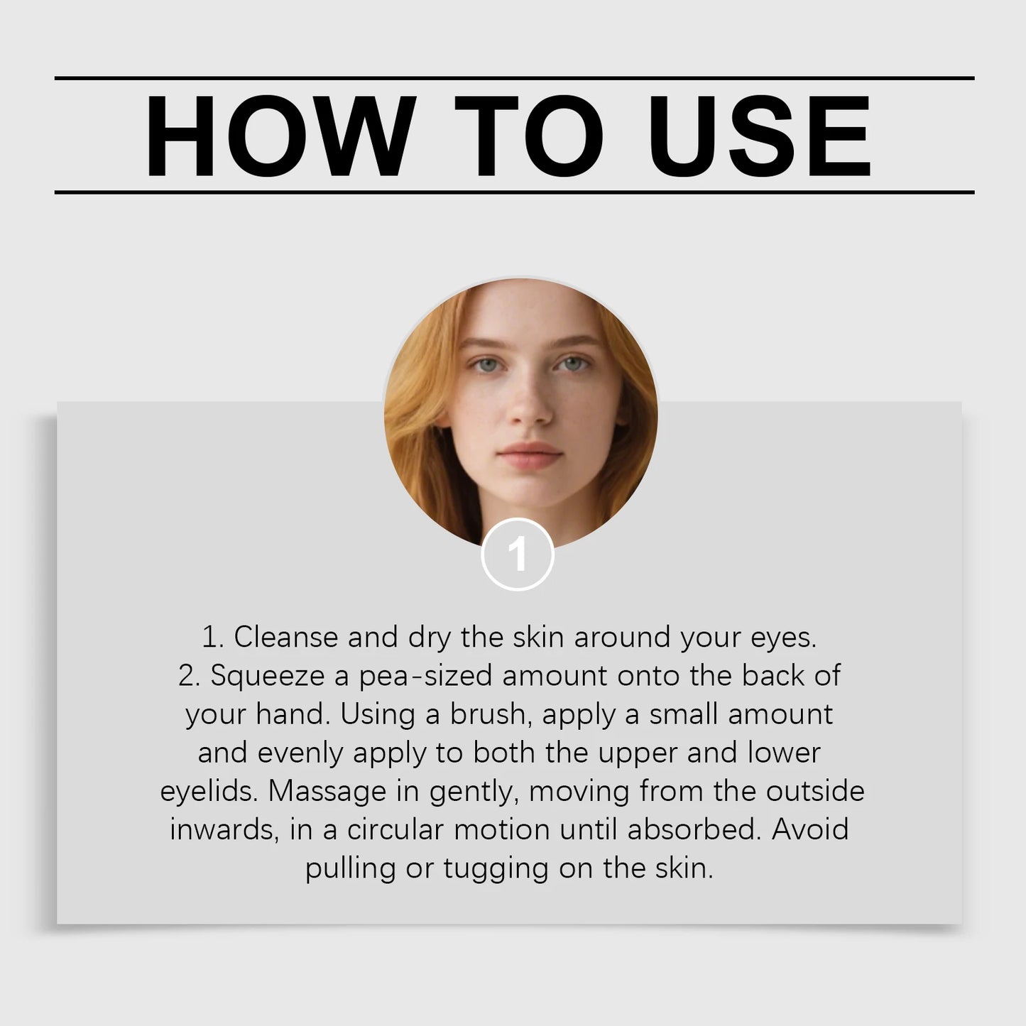 Instant Eye Care Cream With Brush Lasting Moisturizing Firming Smoothing Fine Lines Anti-Aging Eye Bag Removal Skin Care