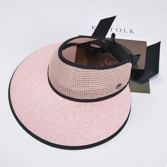 The Adjustable Ribbon Open-Top Straw Hat