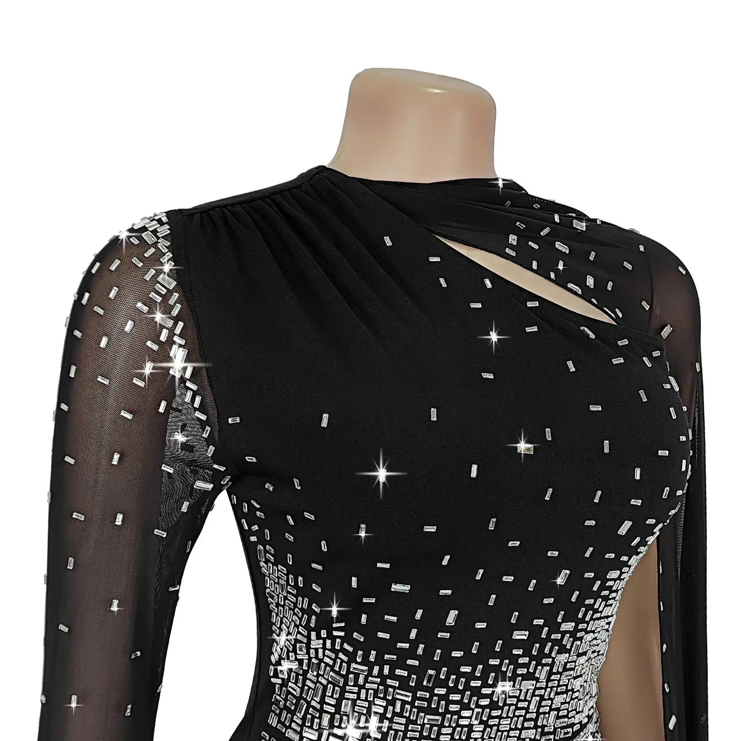 The African Rhinestone Party Gown