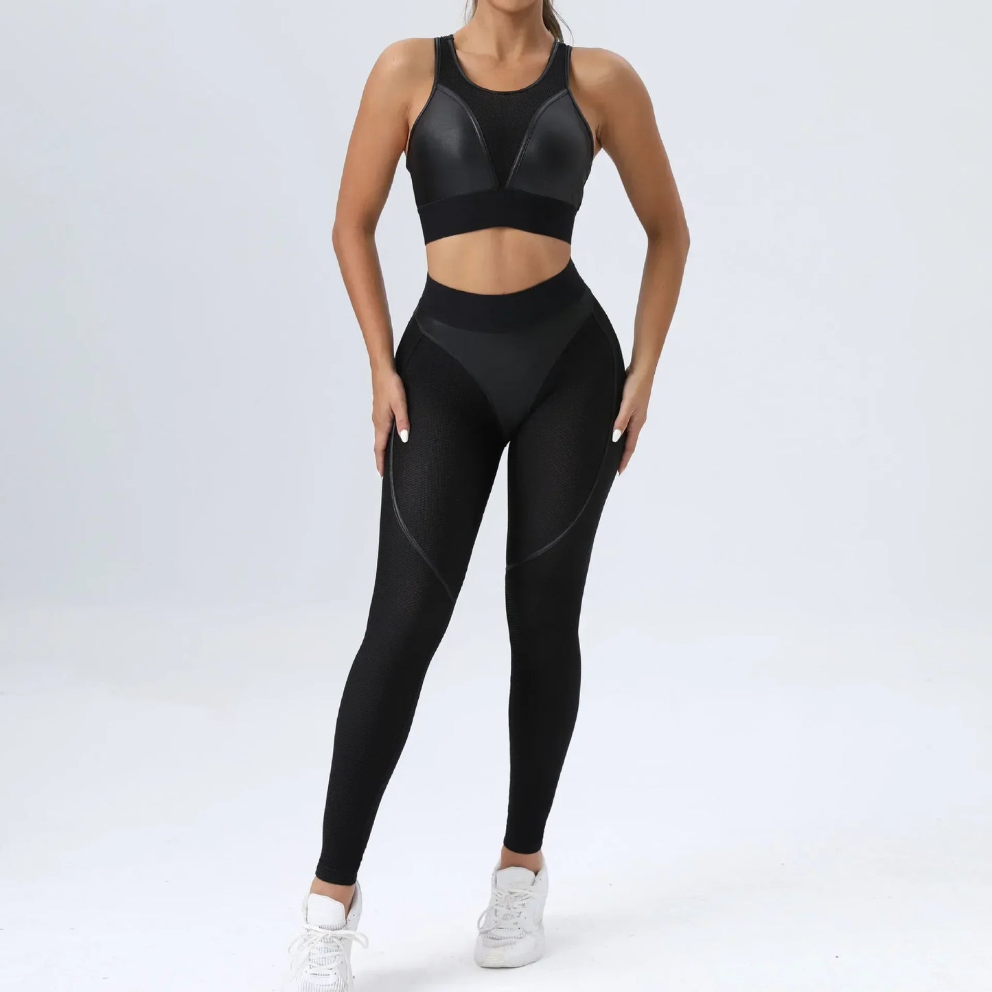 Leggins Woman Gym Push Up Sexy Woman Clothing Mesh Transparent Thong Female Legging Yoga Workout Women Pants High Waist Tights