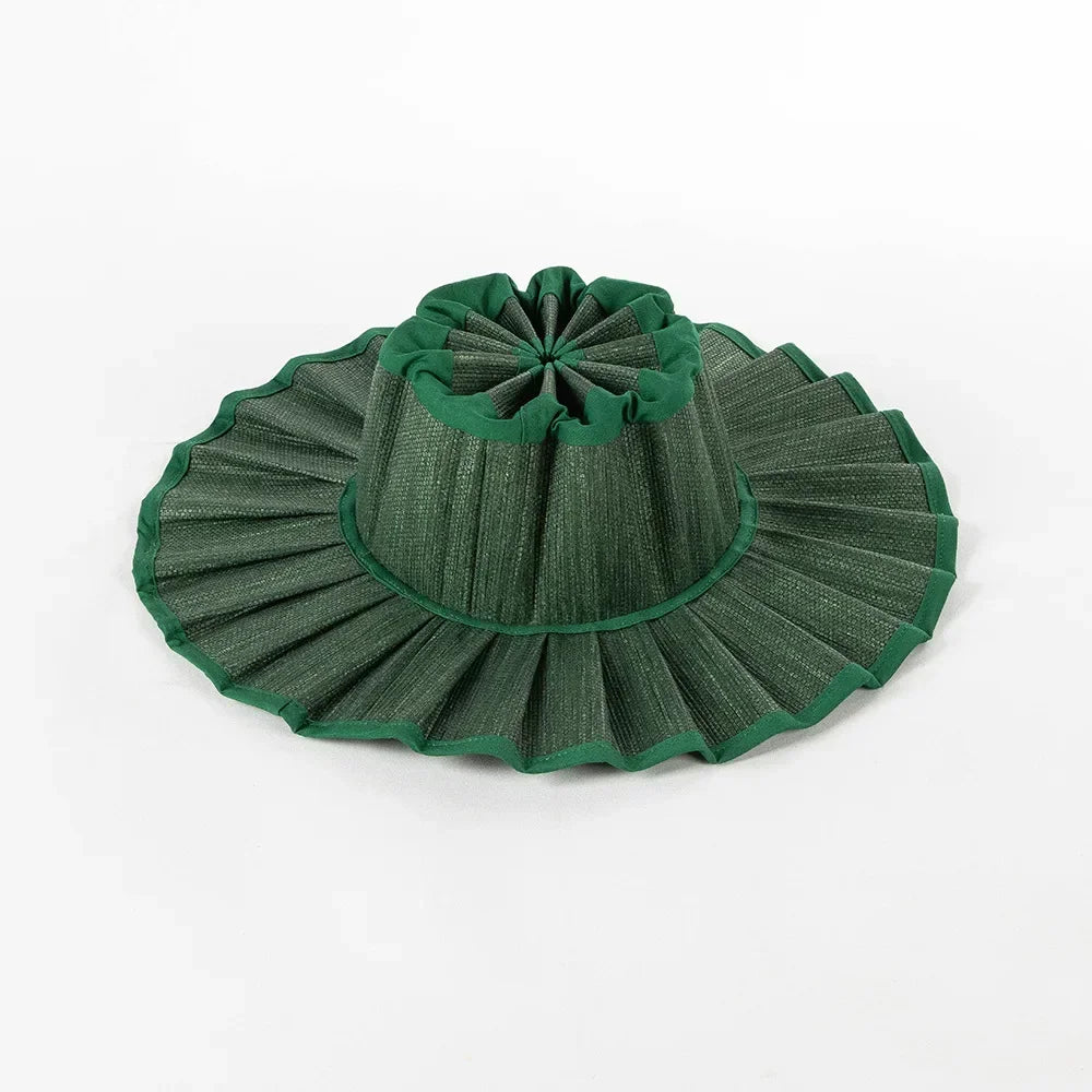 The Y2K Reversible Pleated Straw Hat