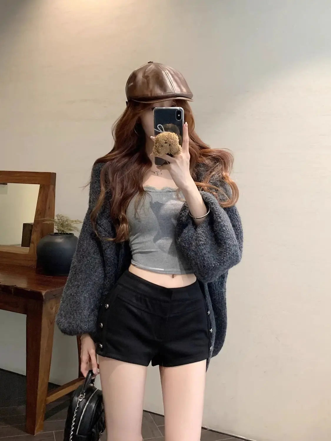 Female Short Pants Black Booty Skinny Willow Ding Women's Shorts Flowy Streetwear Korean Style Elegant Hot Comfy Youthful Jorts