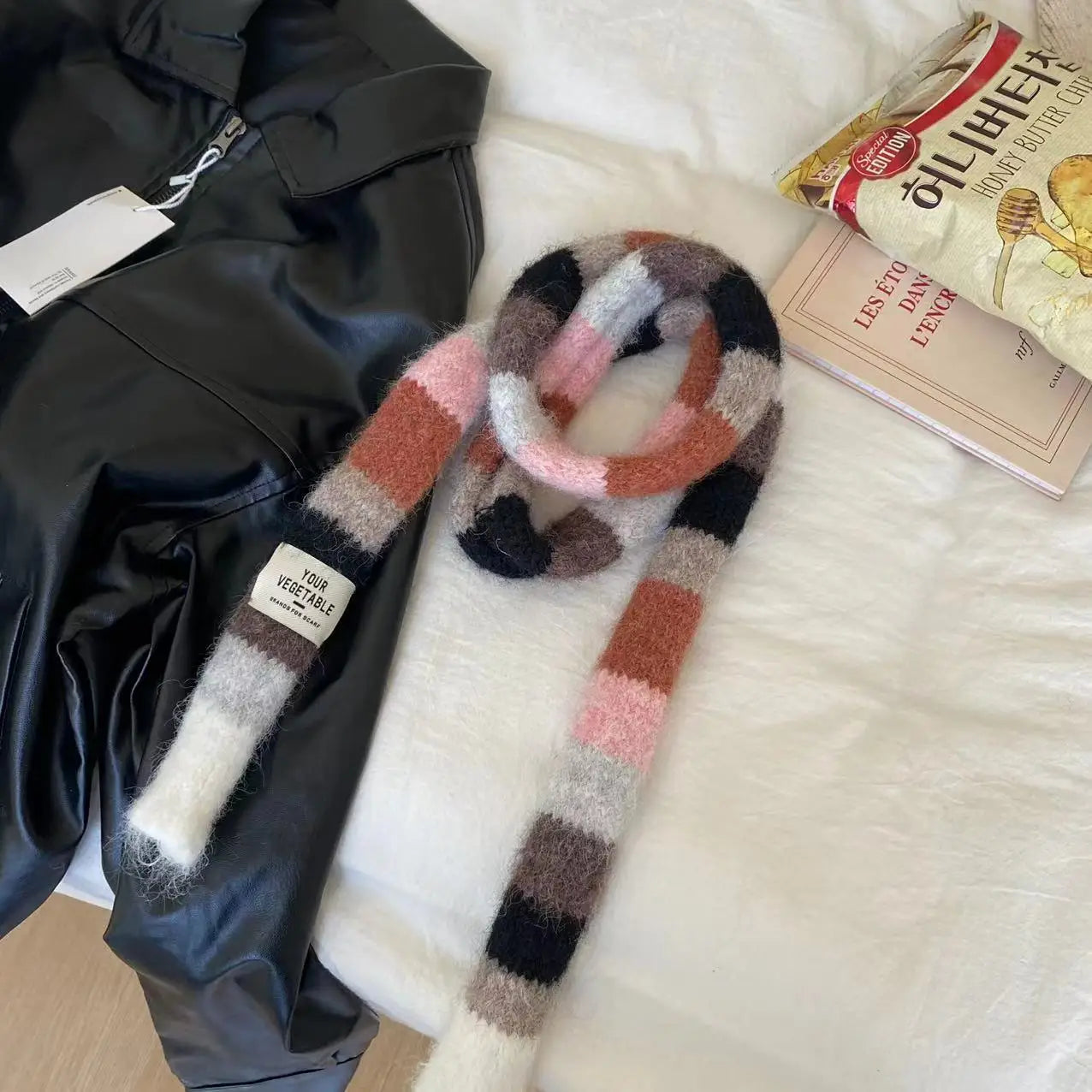 The Striped Wool Tube Scarf