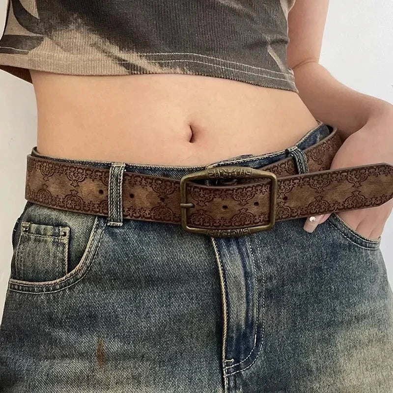 The Y2K Print Pin Belt