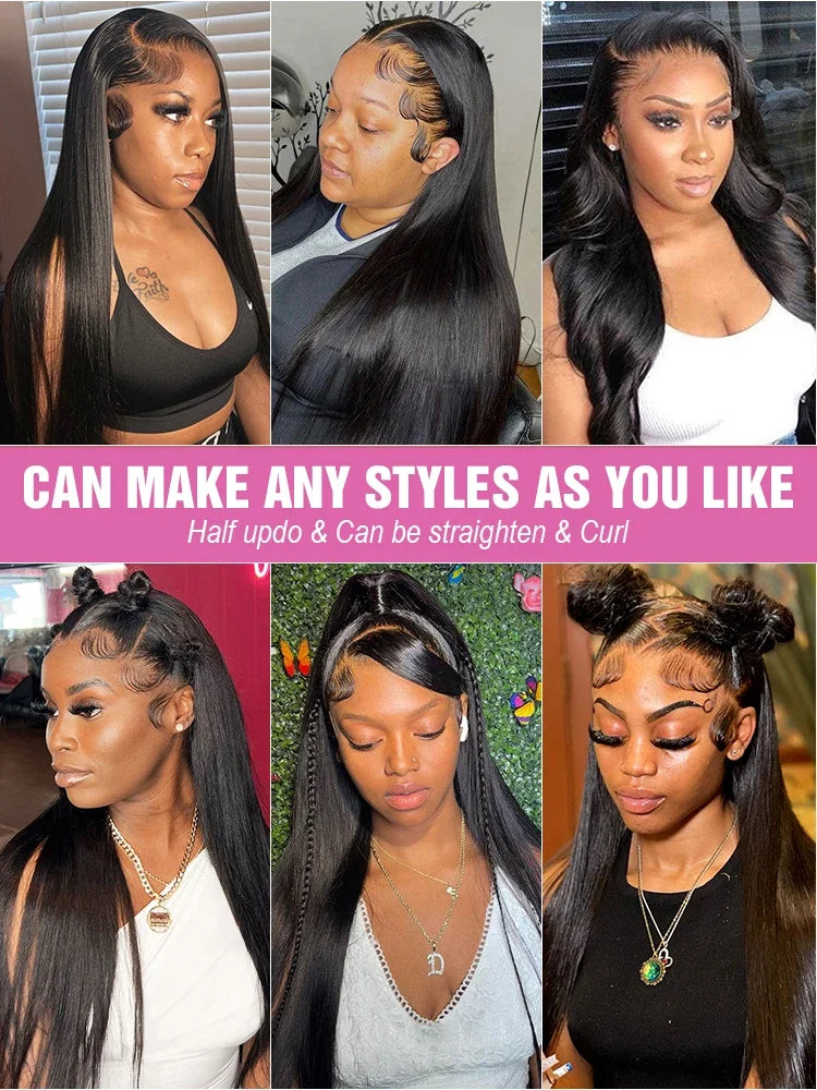 The 200 Density Brazilian Bone Straight Wig
