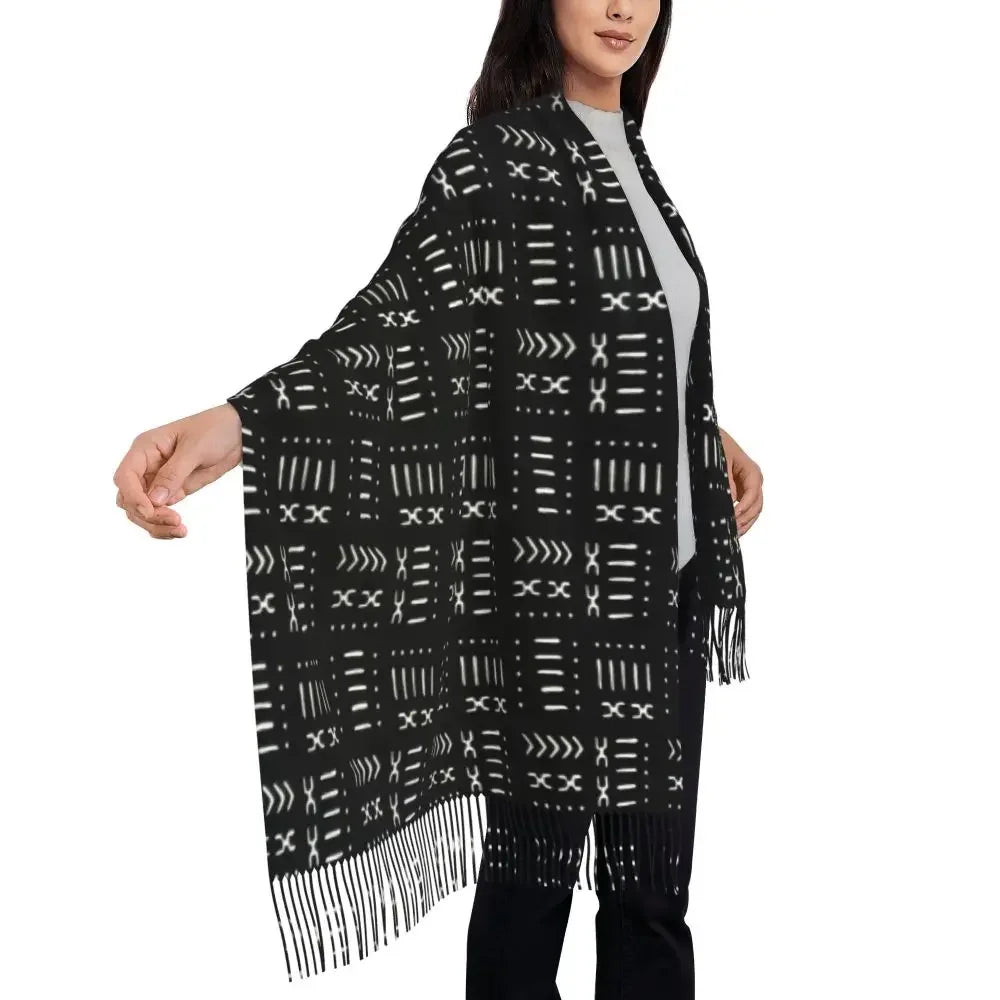 The Tribal Print Wrap Scarf