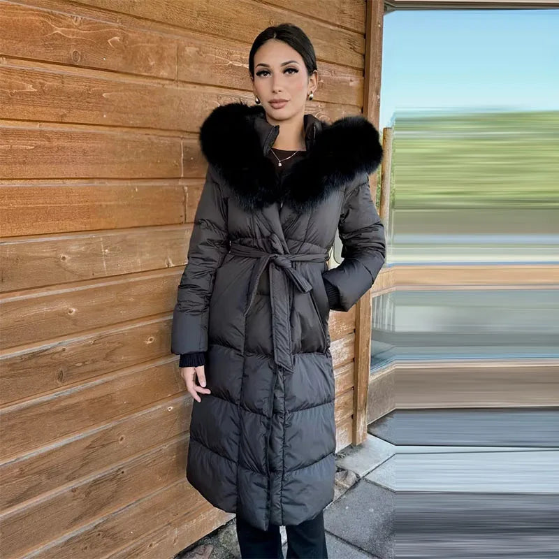 The Belted Fur Hood Parka
