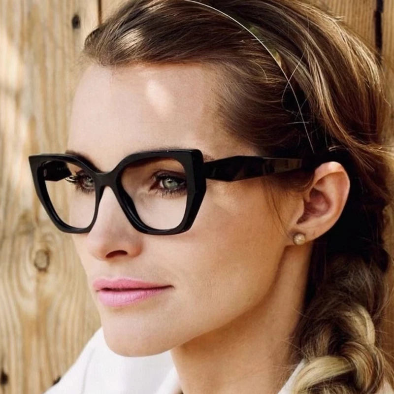 The Transparent Anti-Blue Light Polygon Glasses