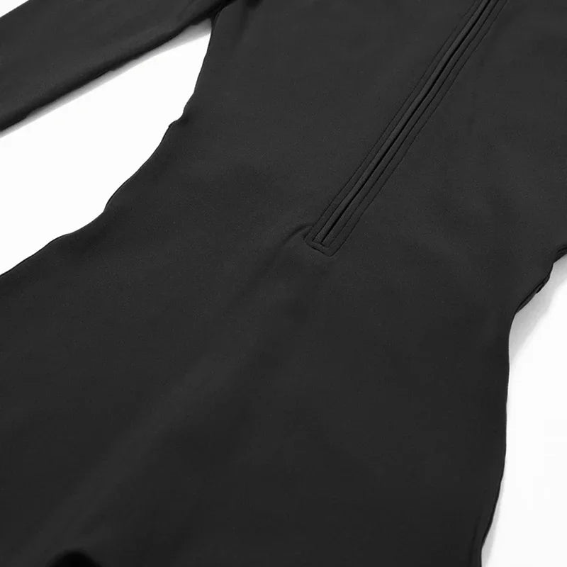 The Warm Fleece Zip Fitness Jumpsuit
