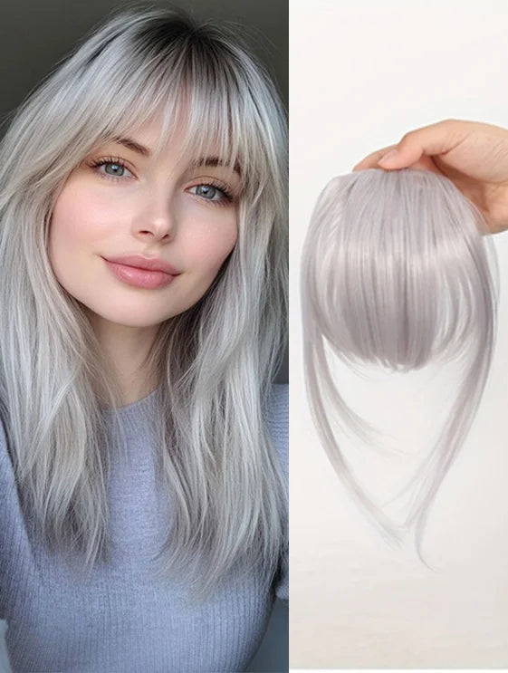 The Wispy Fringe Clip-In Bangs with Sideburns