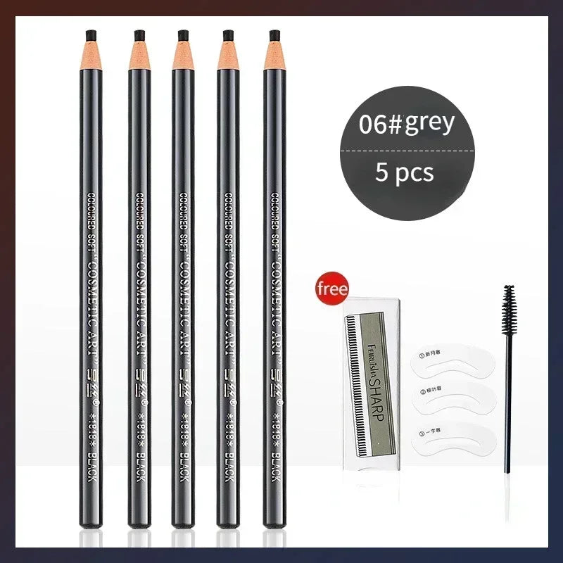 The 6-Color Waterproof Brow Pencil