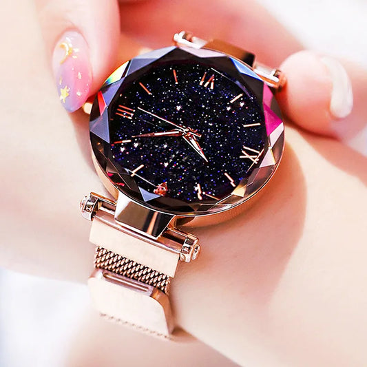 The Starry Sky Magnet Buckle Mesh Watch