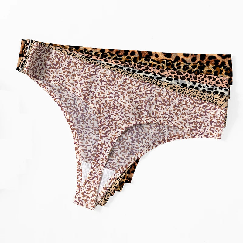 The 3-Pack Leopard Seamless G-String Set