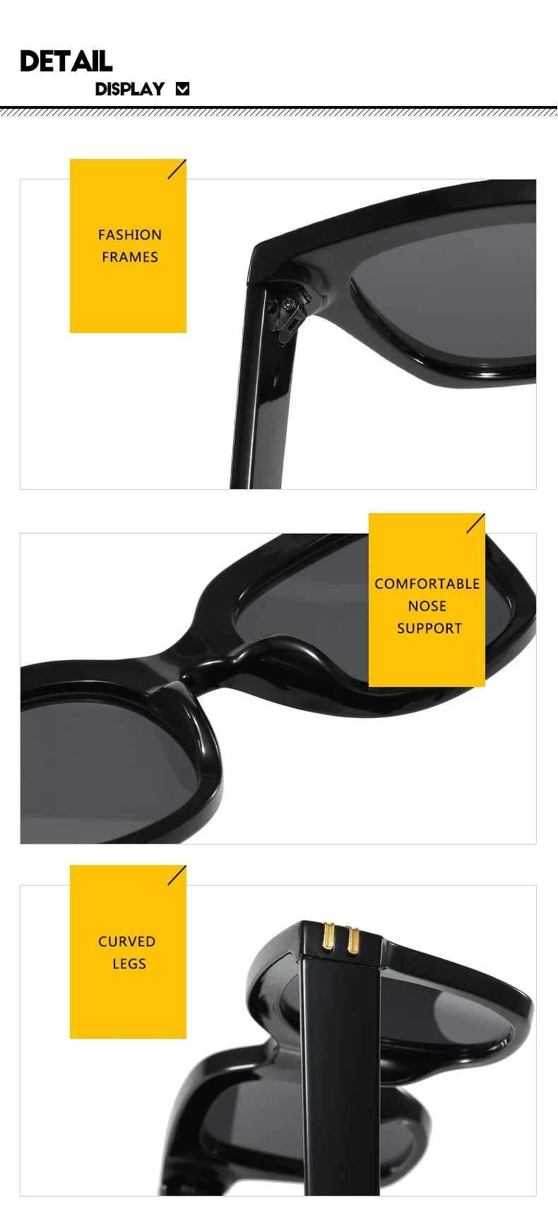 The Oversized UV Blocking Square Sunglasses