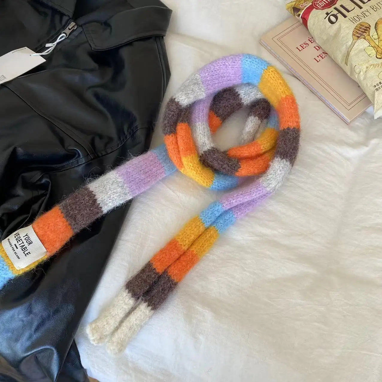The Striped Wool Tube Scarf