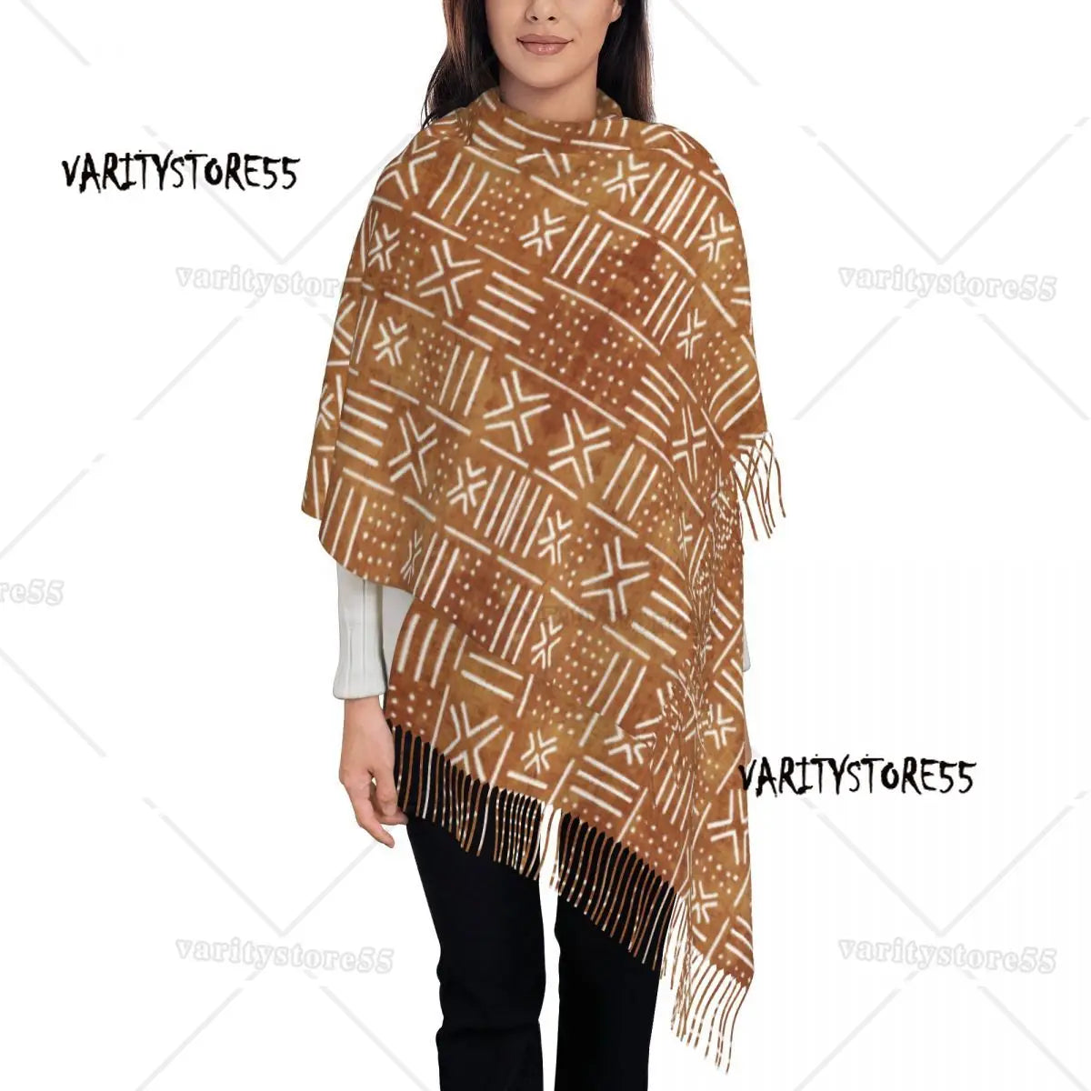 The Tribal Print Wrap Scarf