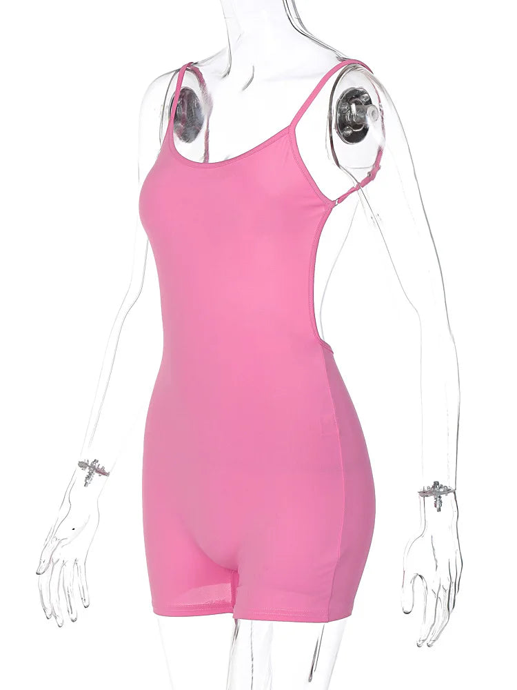 The Backless Ruched Bodycon Playsuit