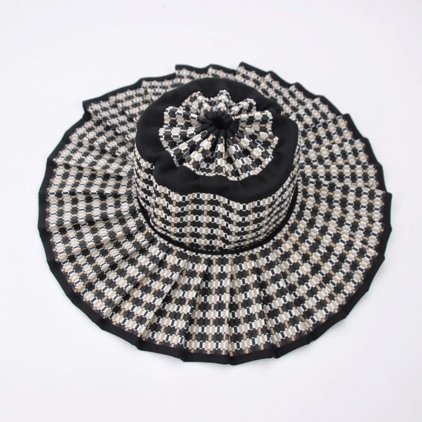 The Y2K Reversible Pleated Straw Hat