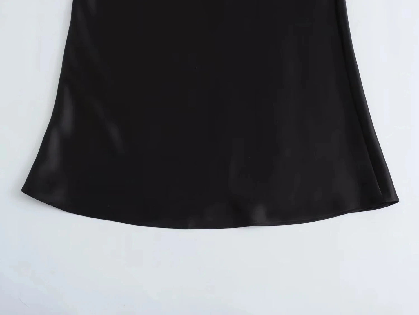 The Vintage Satin Straight Maxi