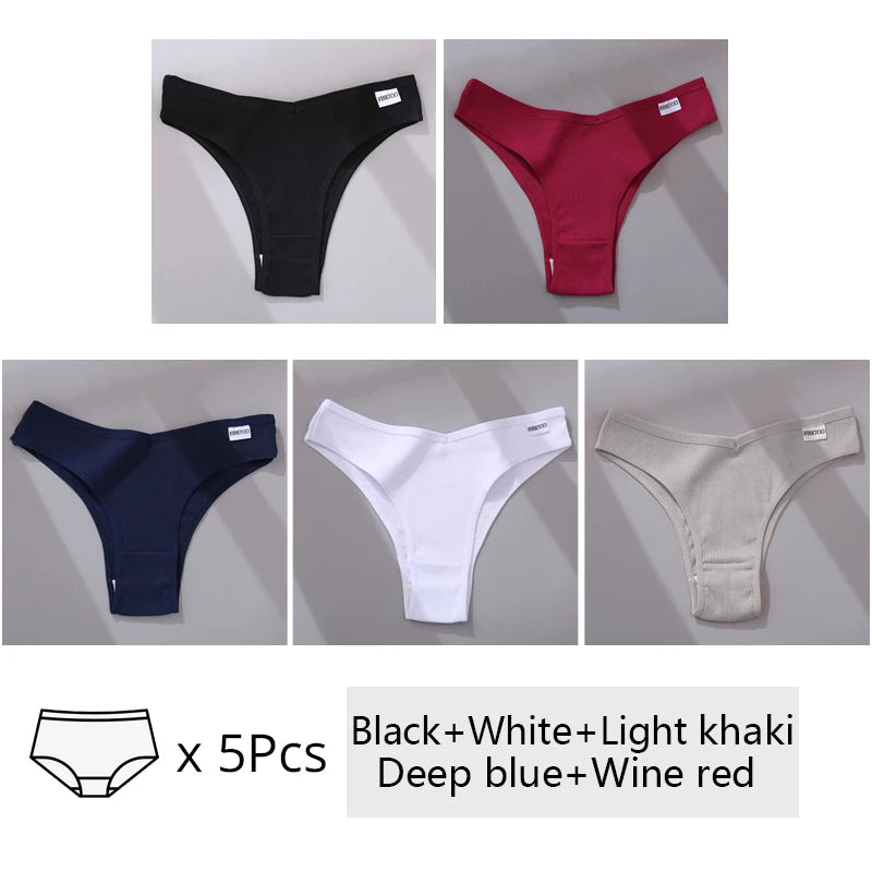 The 5-Pack Cotton Brazilian Brief Set