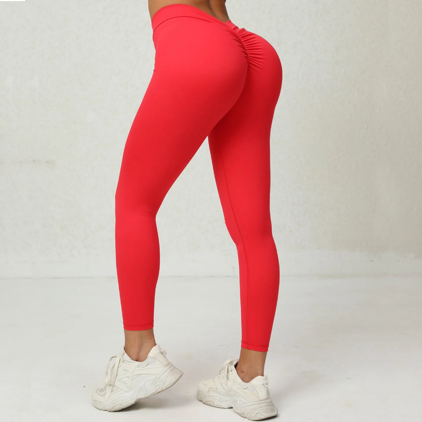 Women Pants High Waist Sexy Sporty Leggings for Fitness Push Up New in Pants Gym Tights Yoga Woman Clothing Brown Red Pink