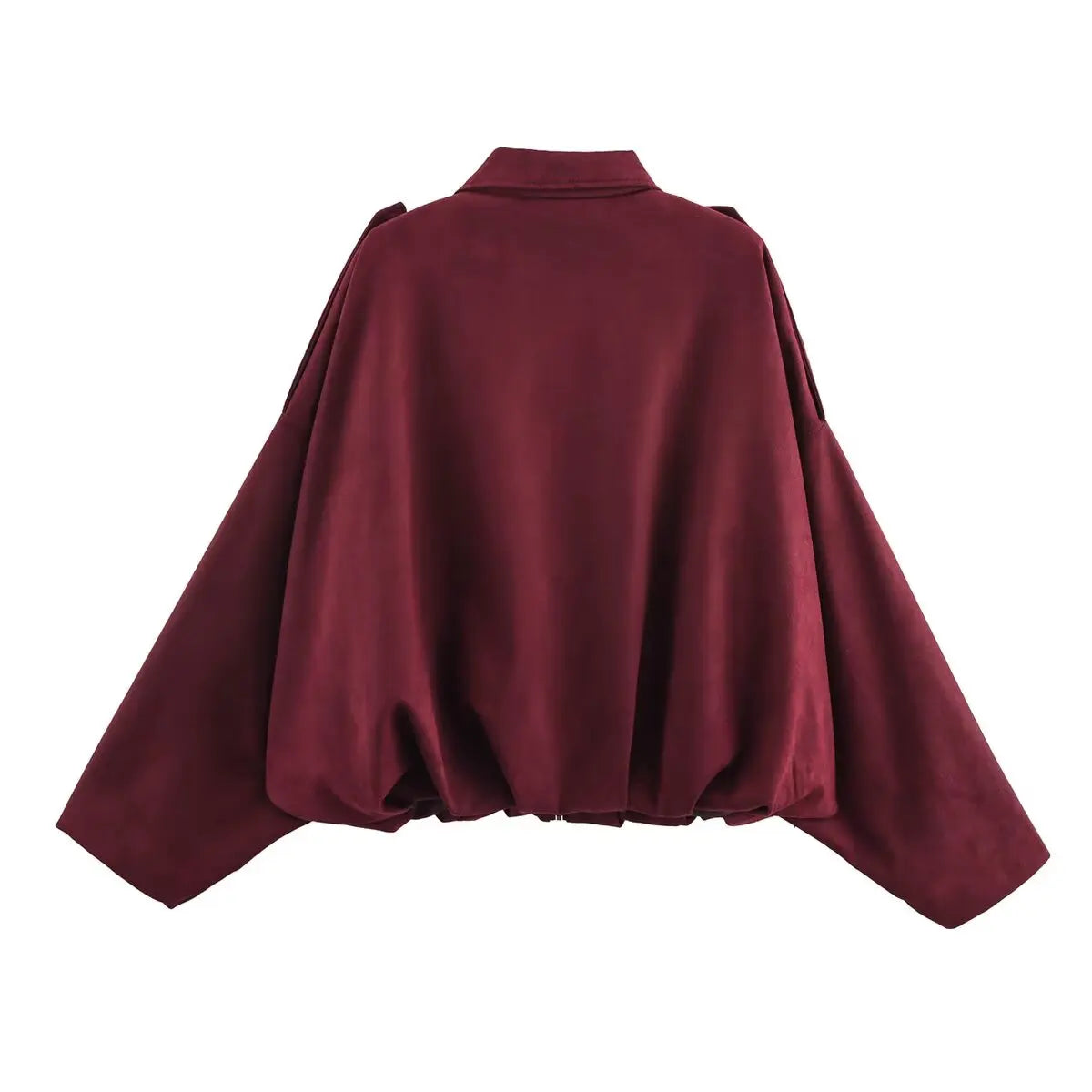 The Suede Oversized Bomber