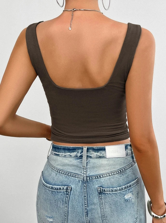 The Y2K Ruched Sweetheart Tank
