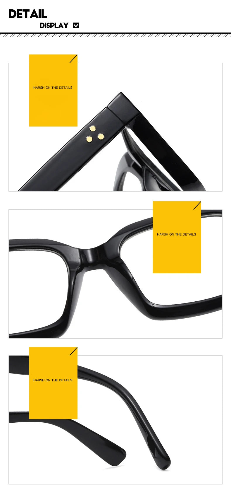 The Big Square Clear Computer Glasses
