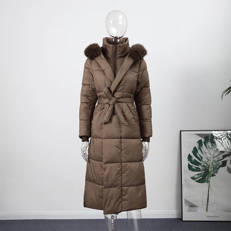 The Belted Fur Hood Parka
