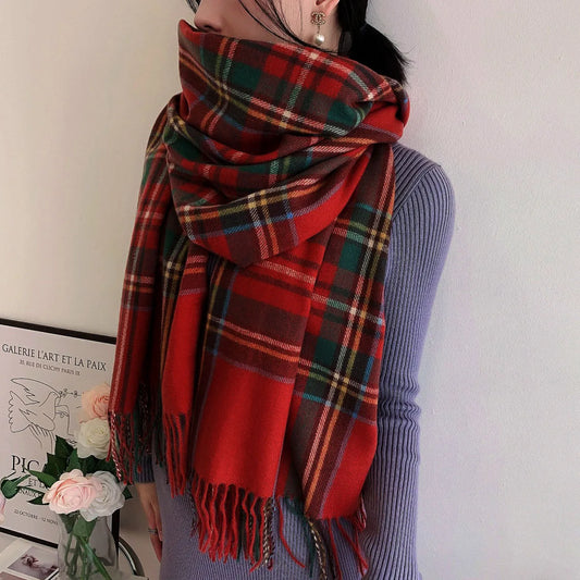 The Tartan Plaid Wrap Scarf
