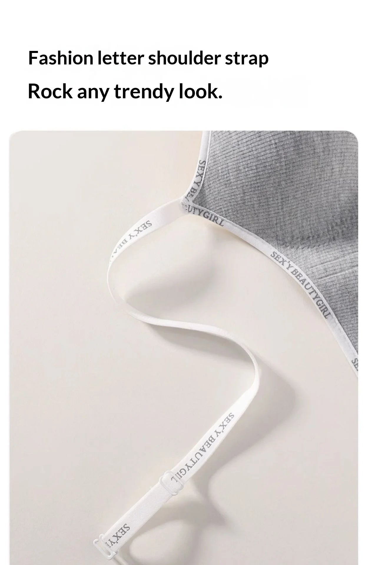 Women's Push-Up Bra for Enhanced Appearance Spring/Summer Wire-Free Soft Support Bra with Anti-Sagging Design Strapless Bra