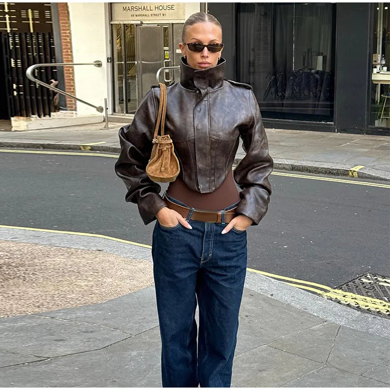The Balloon Sleeve Biker Jacket
