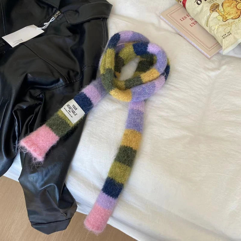 The Striped Wool Tube Scarf