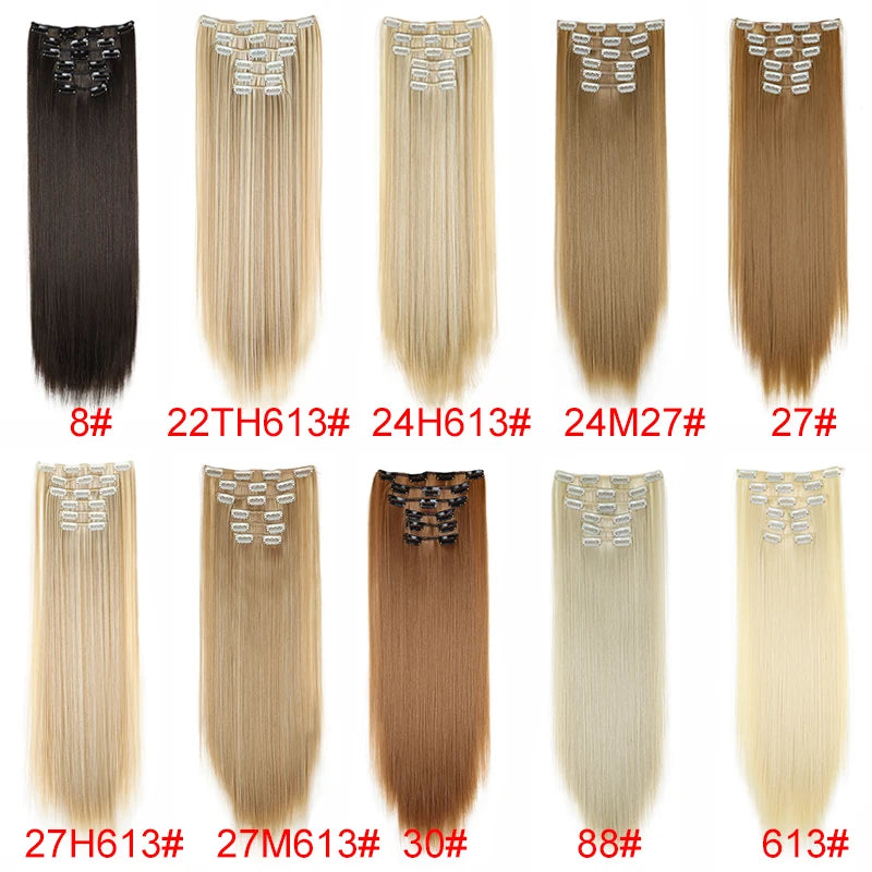 The 24-Inch 16-Clip Straight Hair Extensions