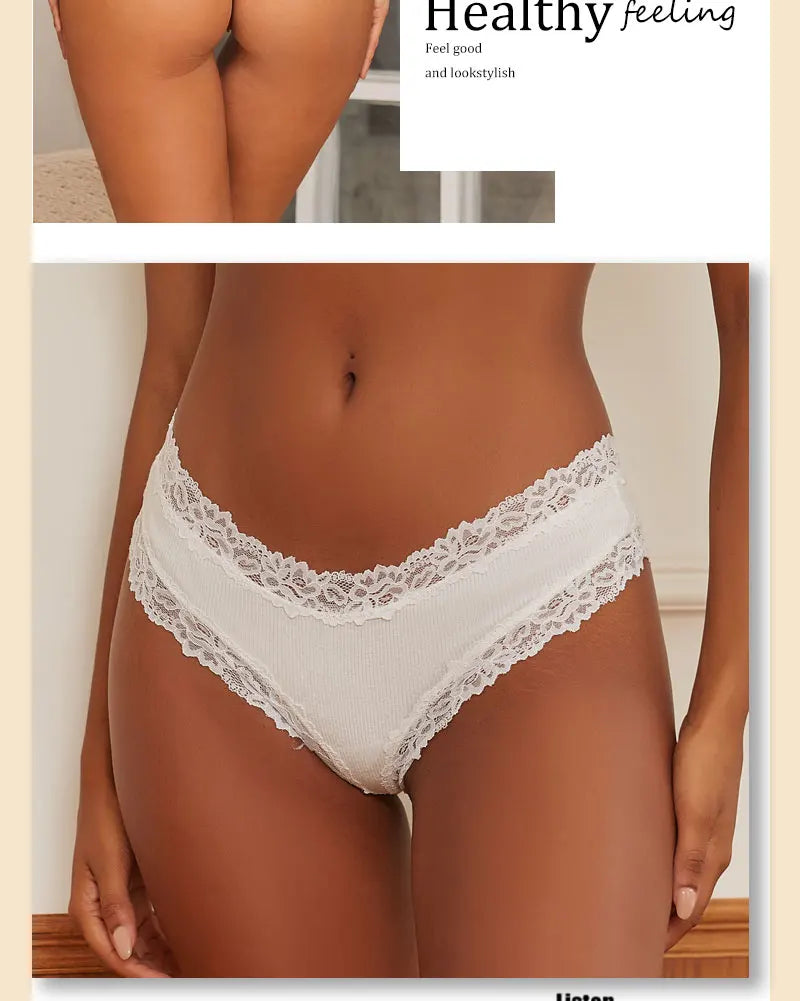 The 5-Pack Lace Seamless Brazilian Set